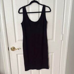 Ribbed h&m Black Sleeveless Dress size large